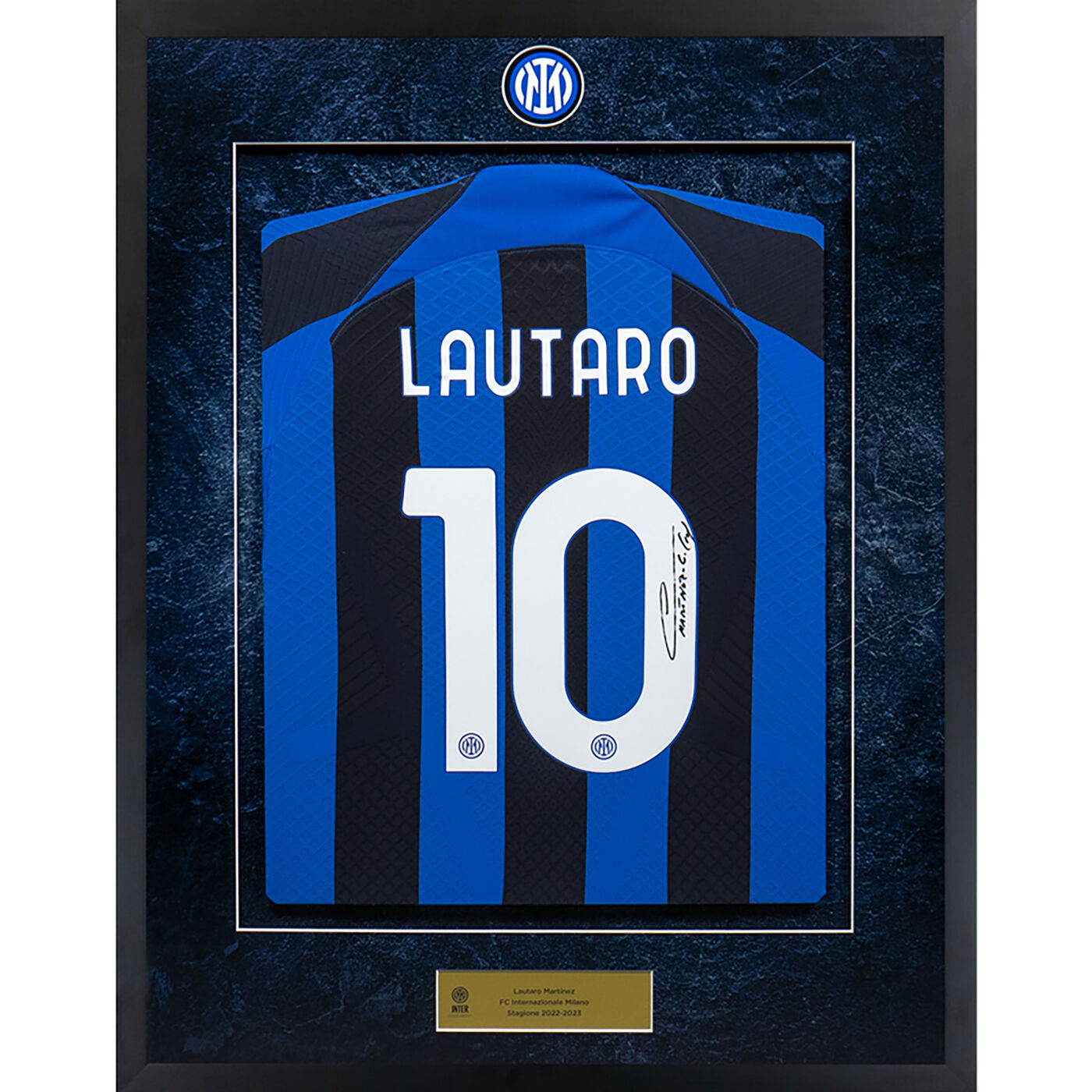 Image IM HOME JERSEY 2022/23 SIGNED BY LAUTARO