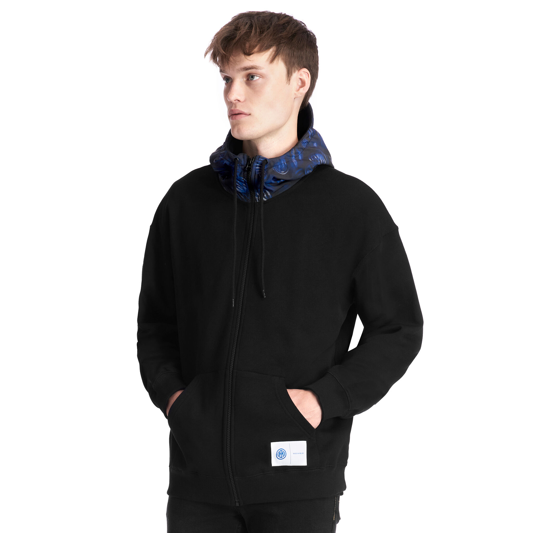 Hooded sweatshirt with logo and reflective detailing hotsell