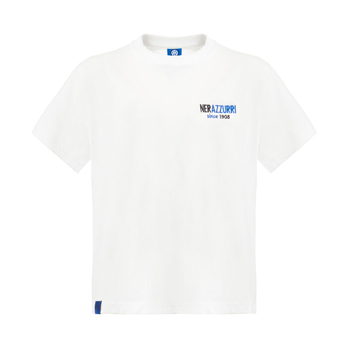 Image IM EMBROIDERED NERAZZURRI KIDS T-SHIRT