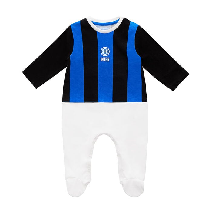 Image IM STRIPED INFANT PLAY SUIT