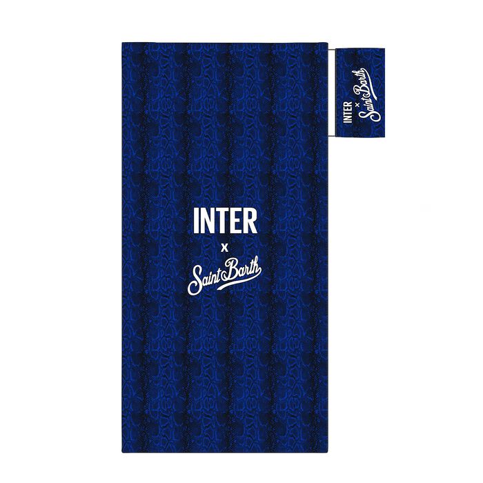 Image IM INTER X MC2 SAINT BARTH BISCIONE PATTERN BEACH TOWEL