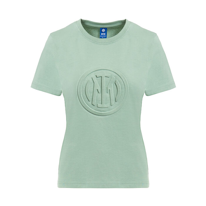 Image IM T-SHIRT EMBOSSED CREST FEMME