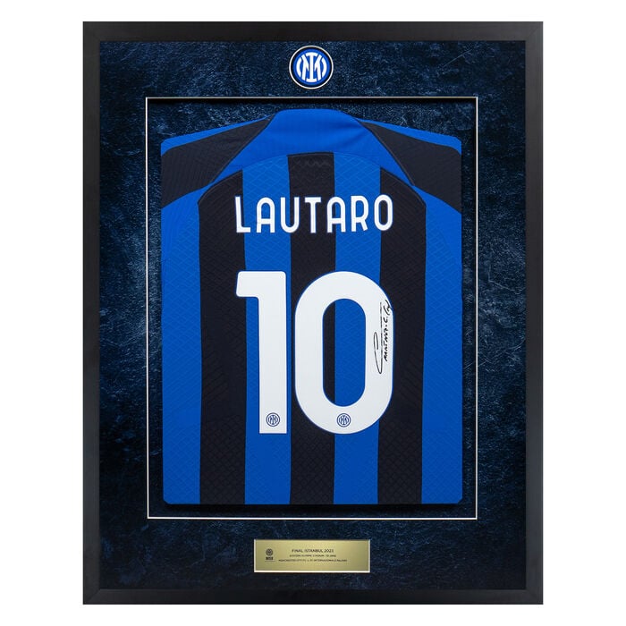 Image IM HOME MATCH JERSEY FINAL ISTANBUL 2023 SIGNED LAUTARO