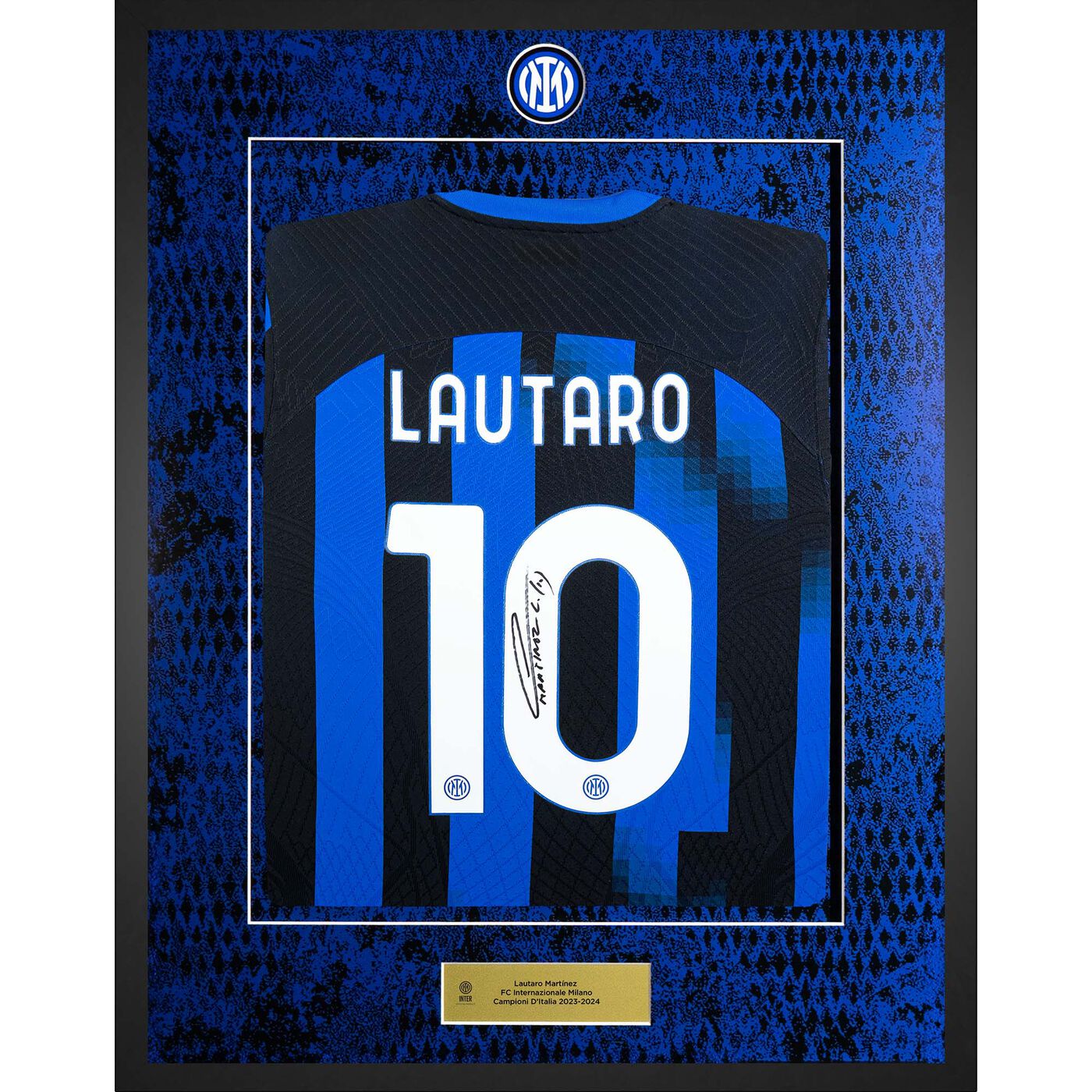 Image IM MAGLIA HOME MATCH 2023/24 FIRMATA LAUTARO CAMPIONI D'ITALIA