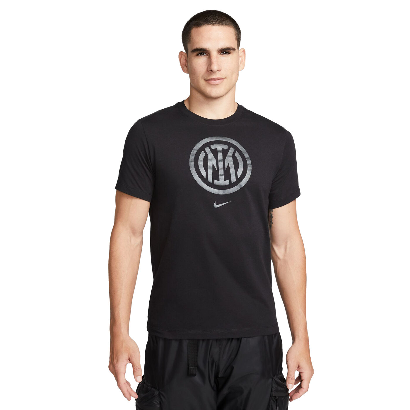 Nike T shirt Logo Crest Nera Uomo Inter Online Store