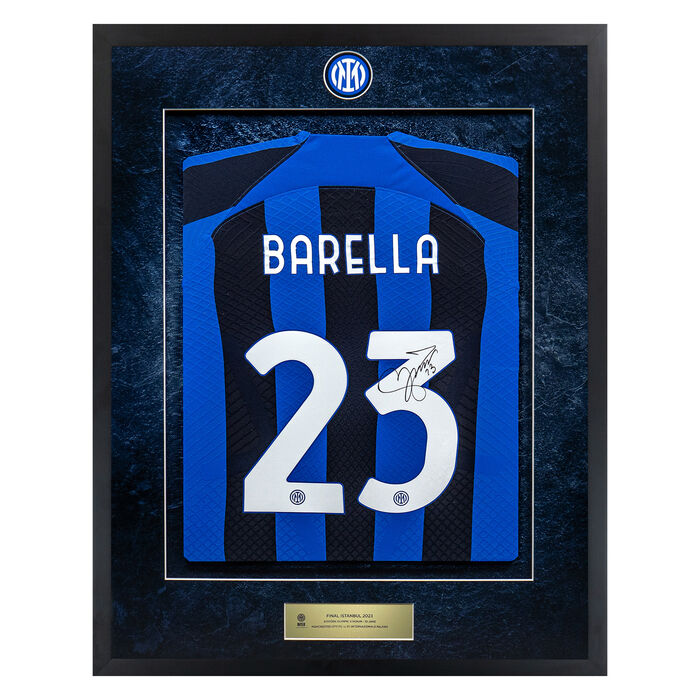 Image IM MAILLOT HOME MATCH FINAL ISTANBUL 2023 SIGNED BARELLA