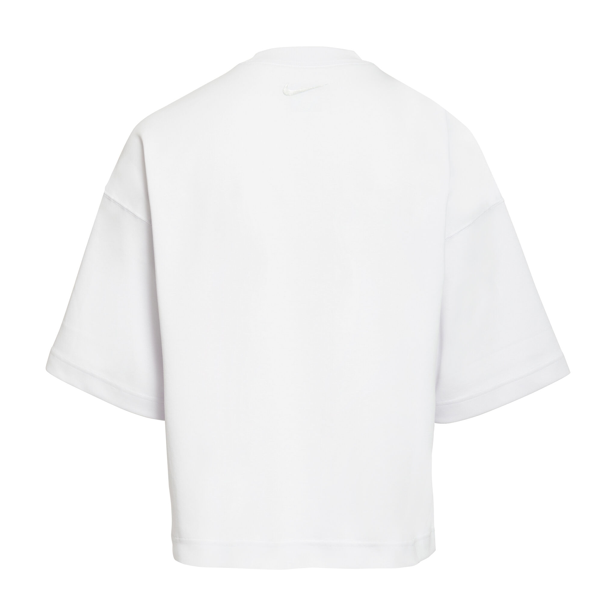 White cropped nike shirt on sale
