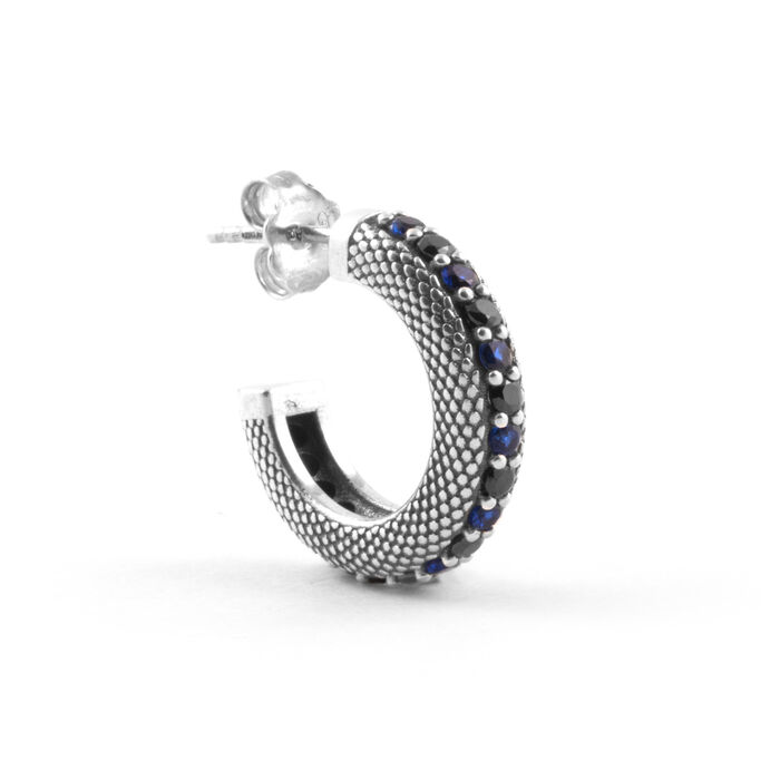 Image IM BOUCLE D’OREILLE INTER X NOVE25 AVEC DIAMANTS NERAZZURRI