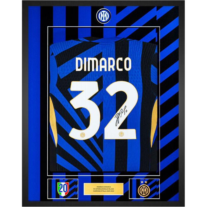 Image IM HOME MATCH JERSEY 2 STARS 2024/25 SIGNED BY DIMARCO