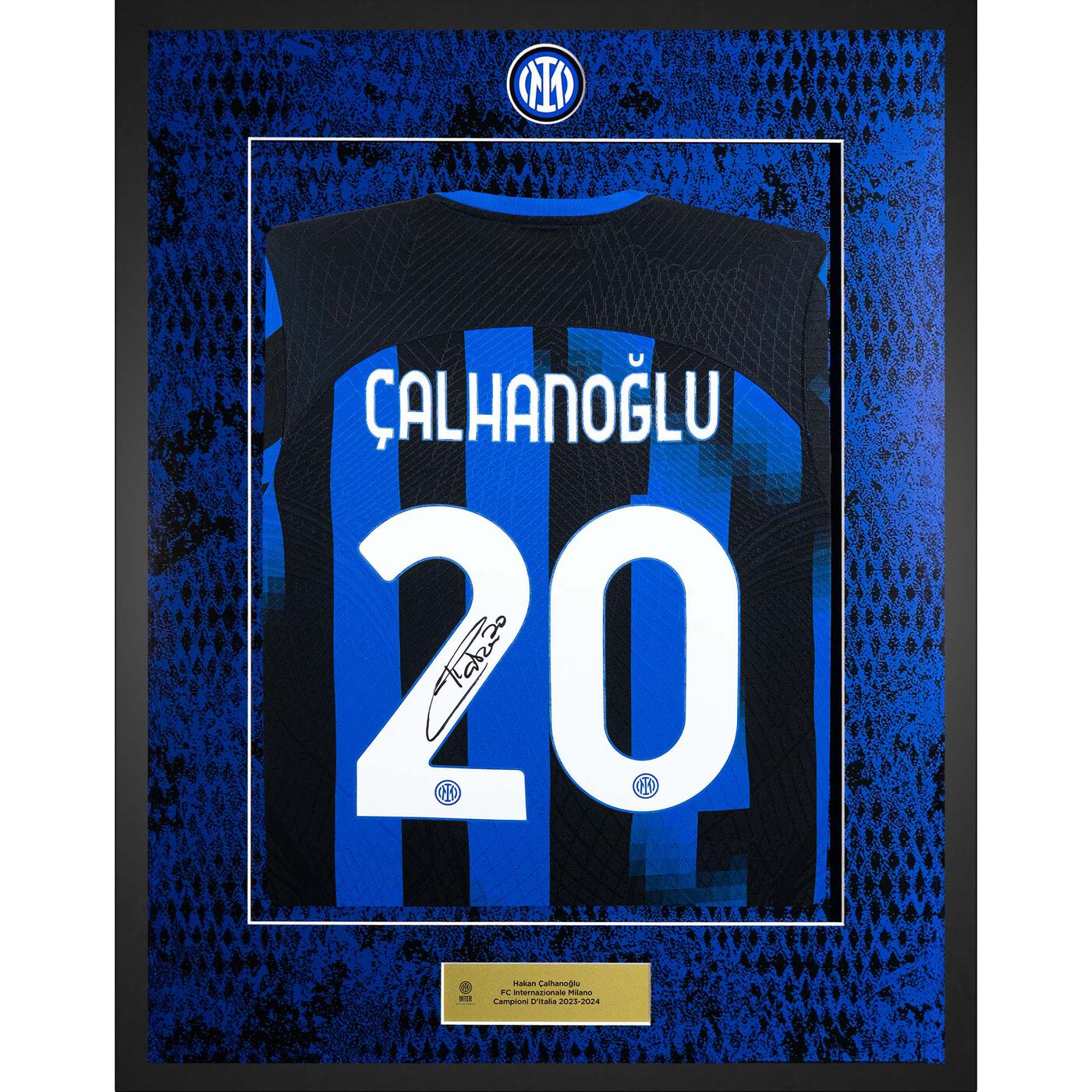 Image IM MAGLIA HOME MATCH 2023/24 FIRMATA CALHANOGLU CAMPIONI D'ITALIA
