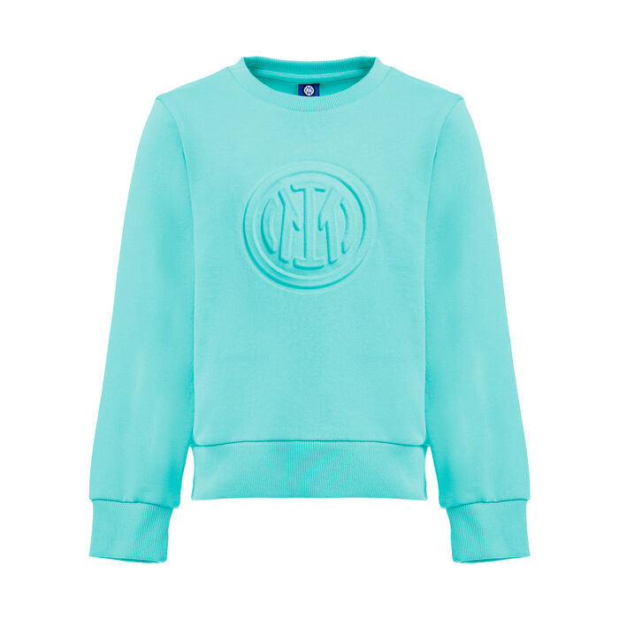 Image IM SWEATSHIRT COL ROND EMBOSSED CREST ENFANT