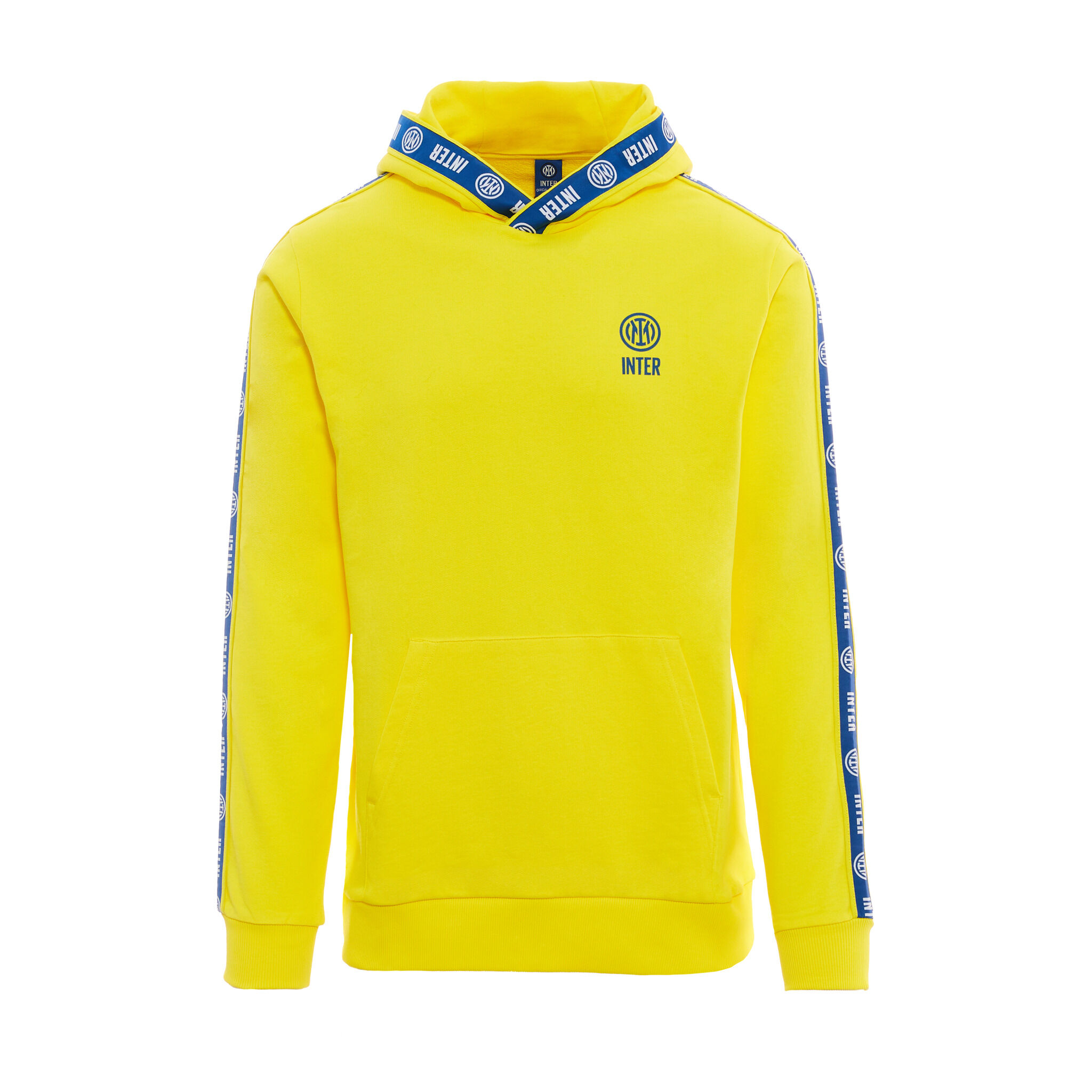 Felpa Cappuccio Tape Uomo Giallo Inter Online Store