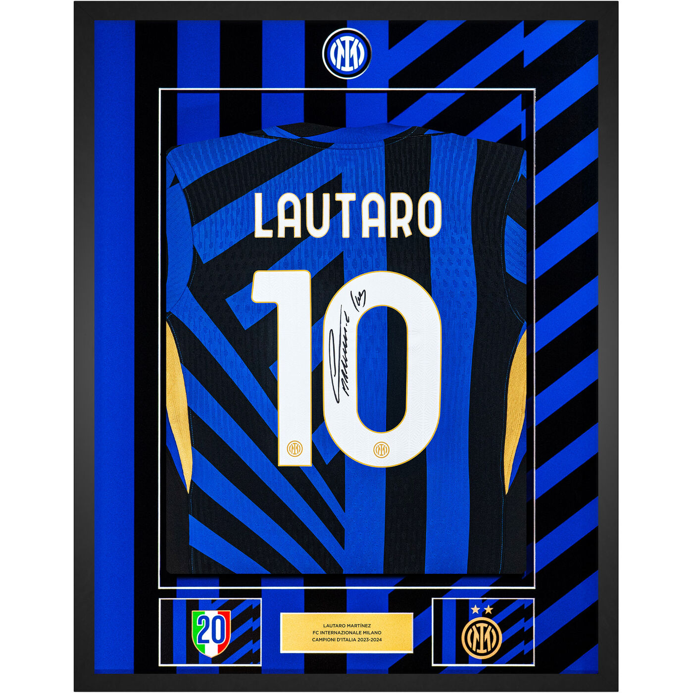 Image IM MAGLIA HOME MATCH 2024/25 FIRMATA LAUTARO 2 STELLE