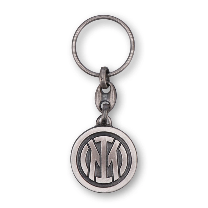 INTER SILVER LOGO KEYRING