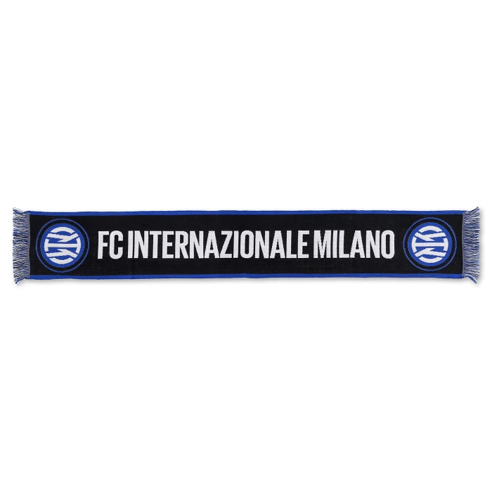 INTER BLACK JACQUARD SCARF