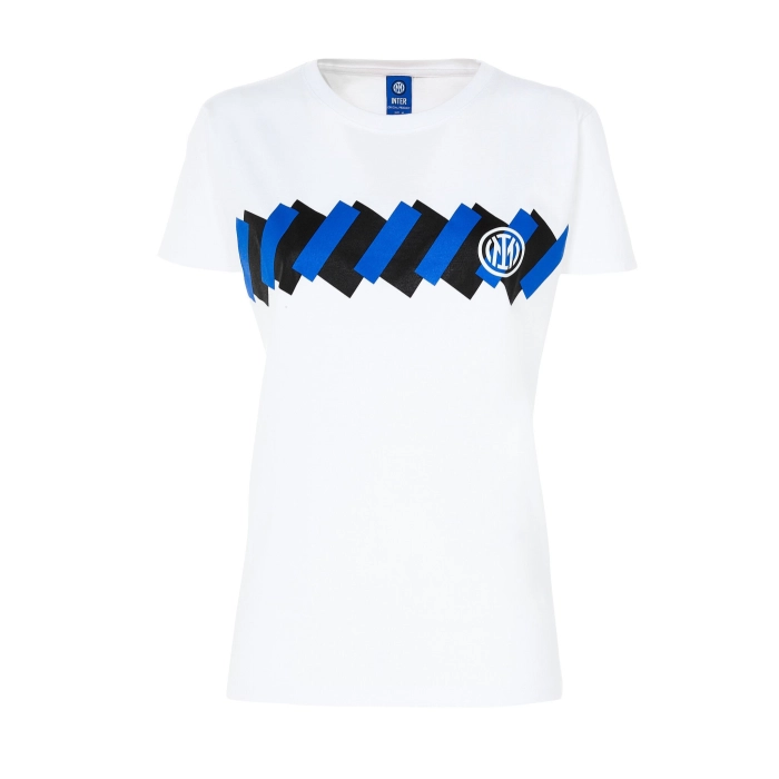 INTER WHITE STRIPE T-SHIRT - WOMAN