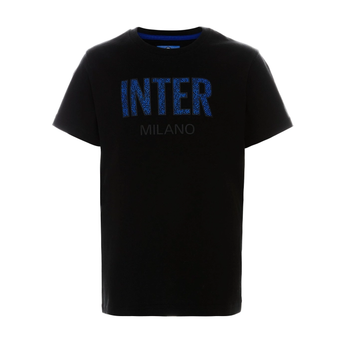 INTER BLACK ANIMAL PRINT T-SHIRT - KIDS