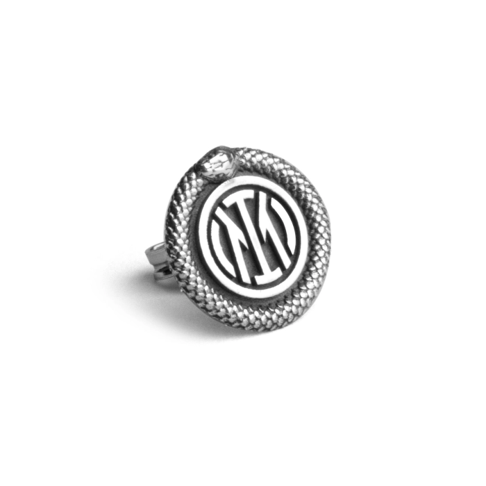 INTER SINGLE UROBORO SNAKE EARRING