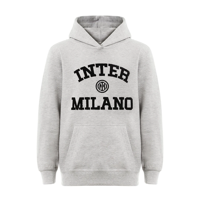 INTER LIGHT GREY HOODIE TOP COLLEGE EDITION - KIDS