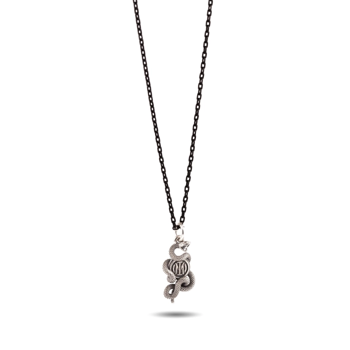 INTER X NOVE25 COLLANA BISCIONE SILVER