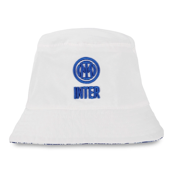 Inter Cappello Da Pescatore All Over Pattern Bianco