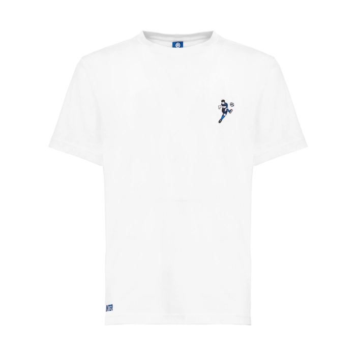 INTER T-SHIRT RICAMATA CALCIATORE