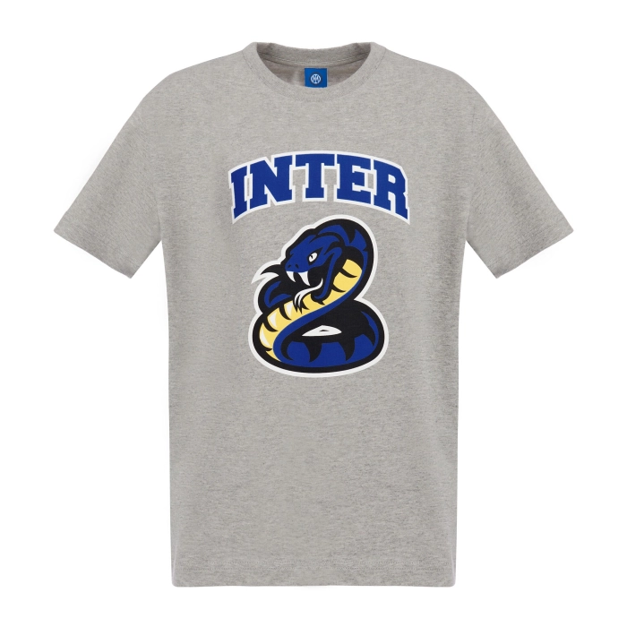 INTER T-SHIRT BISCIONE BTS GRIGIA - BAMBINO