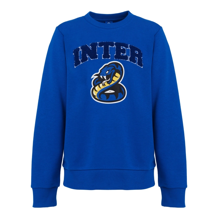INTER BLUE ROYAL SNAKE BTS CREWNECK SWEATSHIRT - KIDS