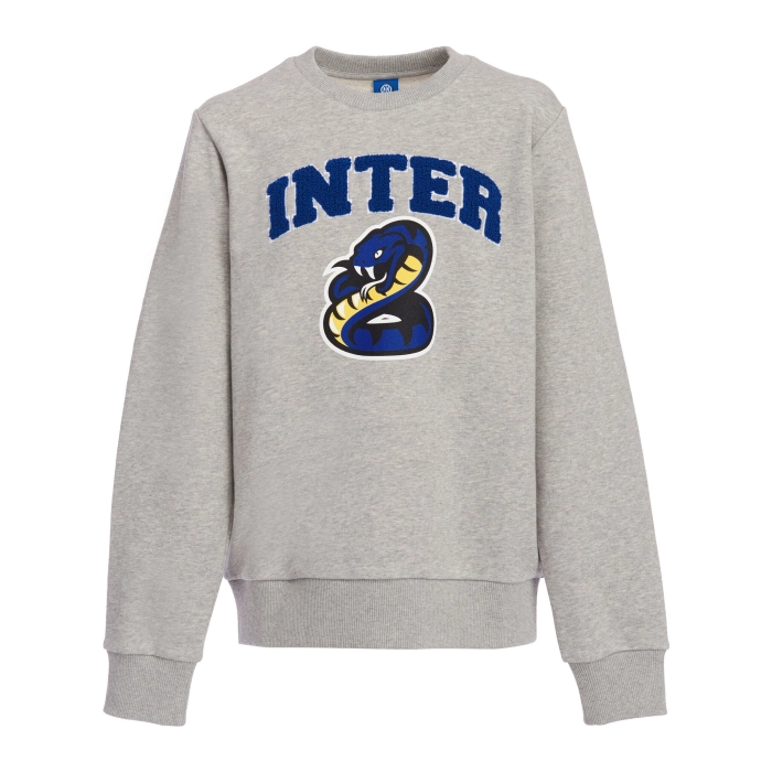 INTER GREY SNAKE BTS CREWNECK SWEATSHIRT - KIDS