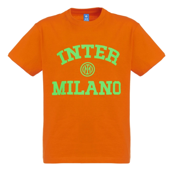 INTER ORANGE T-SHIRT COLLEGE FLUO EDITION - KIDS