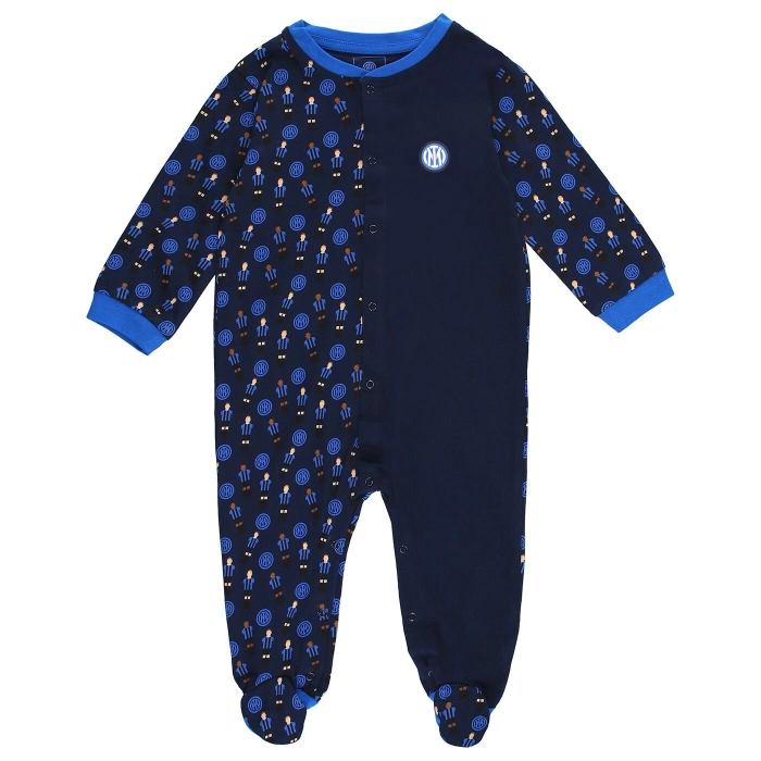 INTER BLUE NAVY TABLE SOCCER JUMSUIT - INFANT