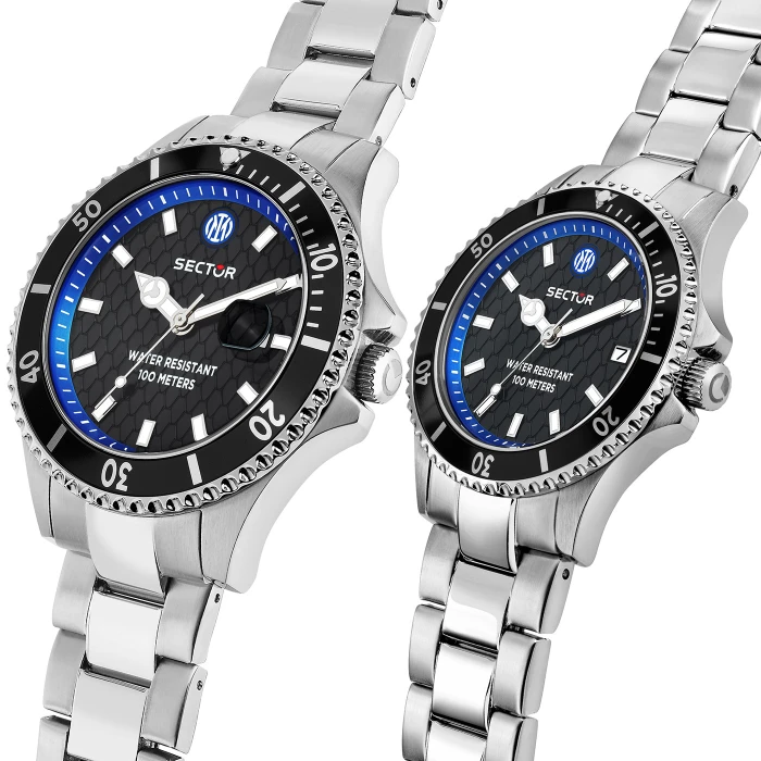 SECTOR X INTER SNAKE STEEL BRACELET WATCH