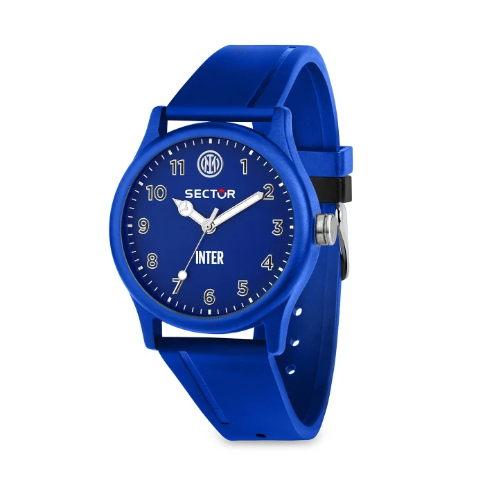 SECTOR X INTER BLUE DIAL SILICONE BRACELET WATCH
