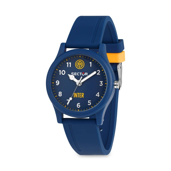 SECTOR X INTER DARK BLUE DIAL SILICONE BRACELET WATCH