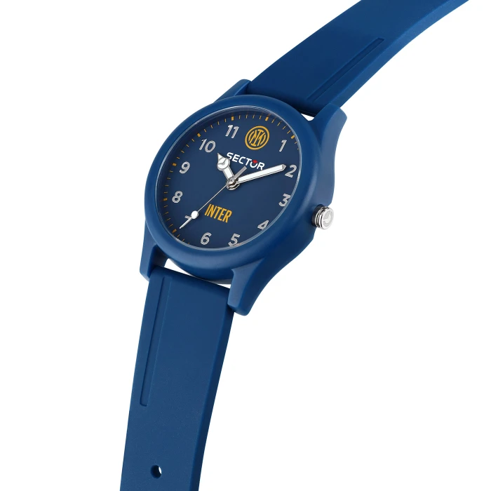 SECTOR X INTER DARK BLUE DIAL SILICONE BRACELET WATCH