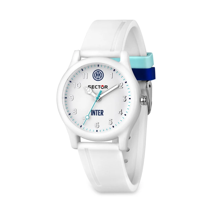 SECTOR X INTER WHITE DIAL SILICONE BRACELET WATCH