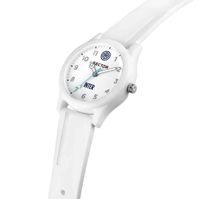 SECTOR X INTER WHITE DIAL SILICONE BRACELET WATCH