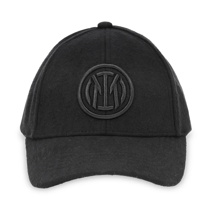INTER FELT CAP WITH BLACK LOGO