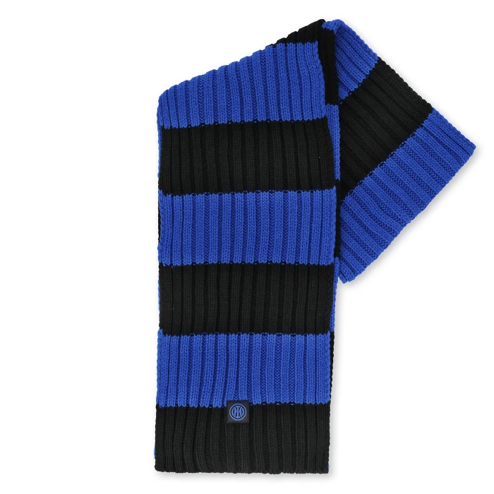 INTER STRIPED KNITTED SCARF