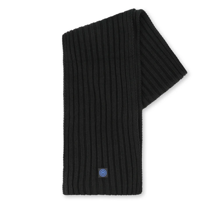 INTER BLACK KNITTED SCARF