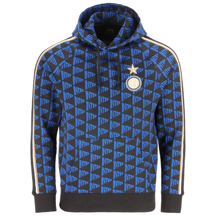 INTER ALLOVER HOODED TOP