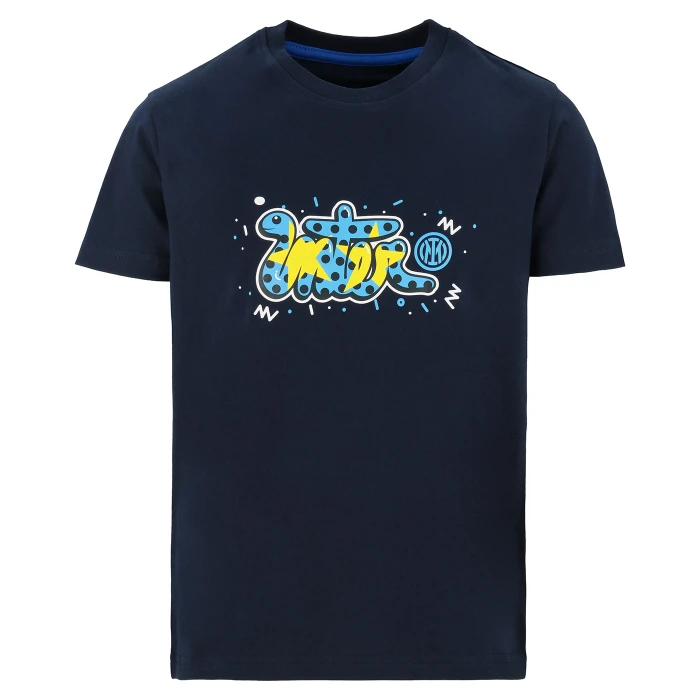 INTER BABY SNAKE BLUE T-SHIRT - KIDS