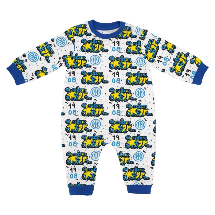 INTER ALL OVER BABY SNAKE INFANT SUIT