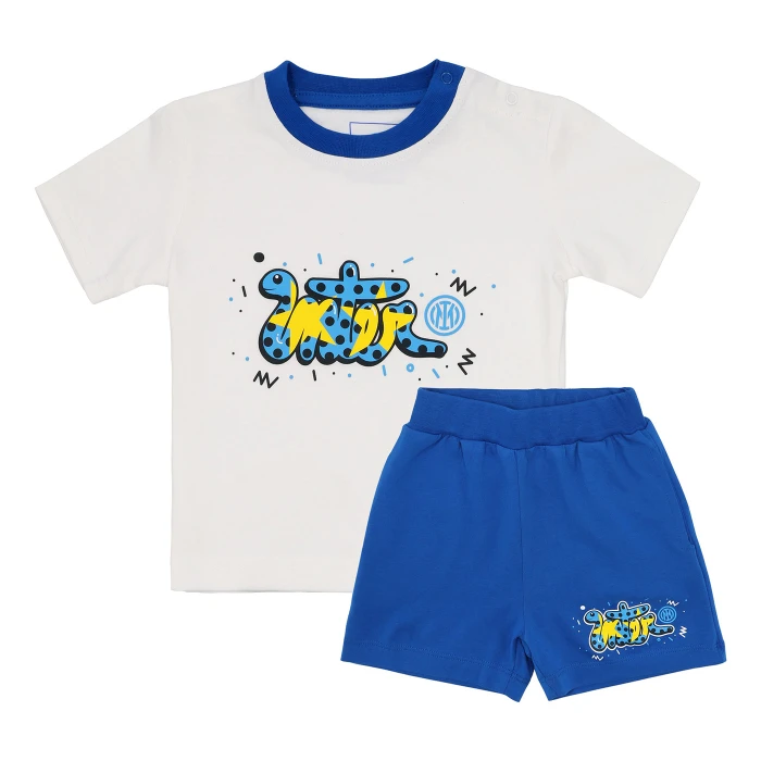 INTER BABY SNAKE T-SHIRT AND SHORT SET - INFANT
