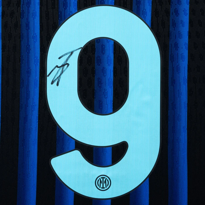 INTER HOME MATCH JERSEY 2025/26 SIGNED THURAM