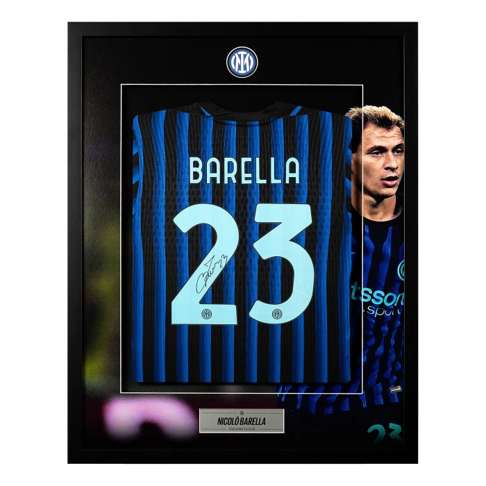 INTER MAGLIA GARA HOME MATCH 25/26 AUTOGRAFATA BARELLA