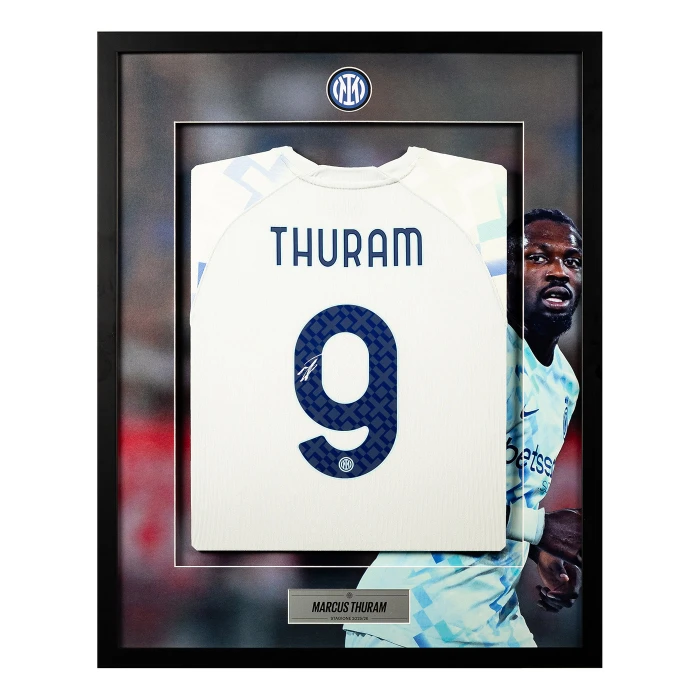 INTER MAGLIA GARA AWAY MATCH 25/26 AUTOGRAFATA THURAM