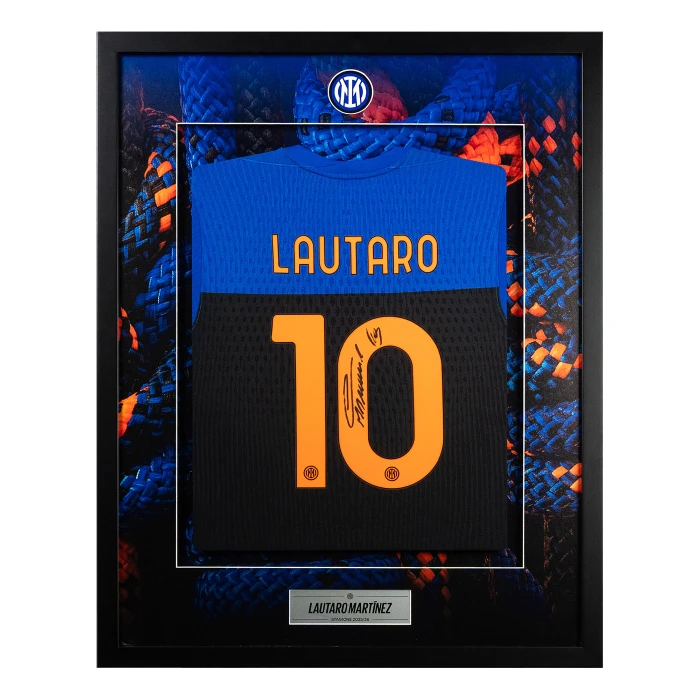 INTER FOURTH MATCH JERSEY 2025/26 SIGNED LAUTARO
