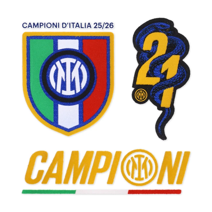 INTER SET PATCH CAMPIONI D'ITALIA 25/26