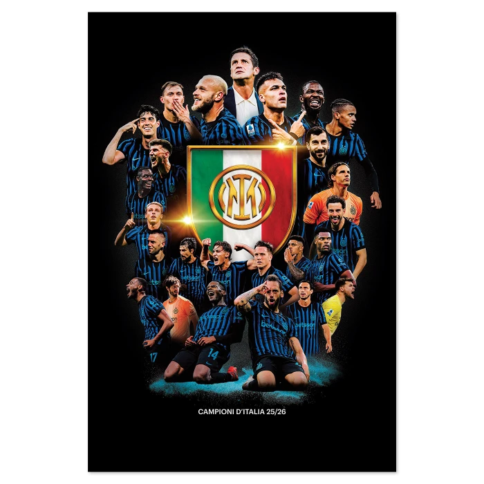 INTER CAMPIONI D'ITALIA 2025/26 POSTER